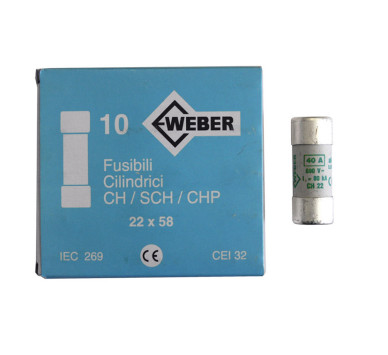 ΦΥΣΙΓΓΙΑ ΚΥΛΙΝΔΡΙΚΑ 22x58mm 40Α aM Weber