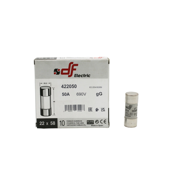 ΦΥΣΙΓΓΙΑ ΚΥΛΙΝΔΡΙΚΑ 22x58mm 50Α Gg DF
