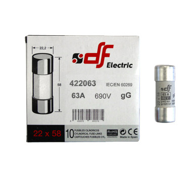ΦΥΣΙΓΓΙΑ ΚΥΛΙΝΔΡΙΚΑ 22x58mm 63Α Gg DF
