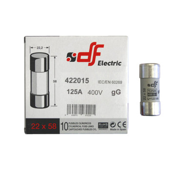 ΦΥΣΙΓΓΙΑ ΚΥΛΙΝΔΡΙΚΑ 22x58mm 125Α Gg DF