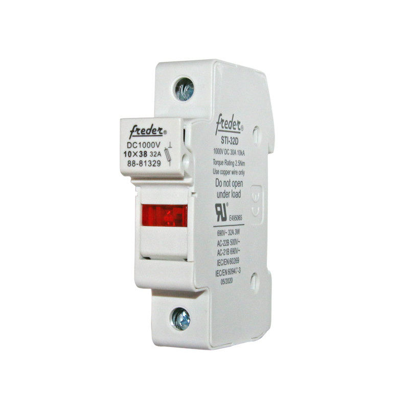 ΒΑΣΗ ΜΟΝΟΠΟΛΙΚΗ 32D ΓΙΑ ΦΥΣΙΓΓIA 10x38mm 1000V DC (FREDER)