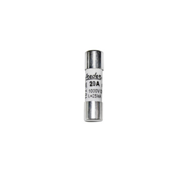 ΦΥΣΙΓΓΙΑ ΚΥΛΙΝΔΡΙΚΑ 10x38mm 20Α 1000VDC (FREDER)
