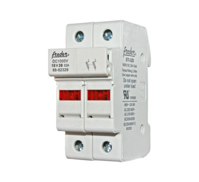 ΒΑΣΗ ΔΙΠΟΛΙΚΗ 32D ΓΙΑ ΦΥΣΙΓΓIA 10x38mm 1000V DC (FREDER)