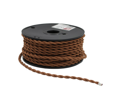 ΚΑΛΩΔΙΟ ΚΟΡΔΟΝΙ ΣΤΡΙΦΤΟ ΔΙΑΚΟΣΜΗΤΙΚΟ 2x0.75mm² 30M ΜΠΕΖ-ΚΑΦΕ