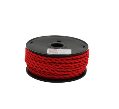 ΚΑΛΩΔΙΟ ΚΟΡΔΟΝΙ ΣΤΡΙΦΤΟ ΔΙΑΚΟΣΜΗΤΙΚΟ 2x0.50mm² 30M ΚΟΚΚΙΝΟ