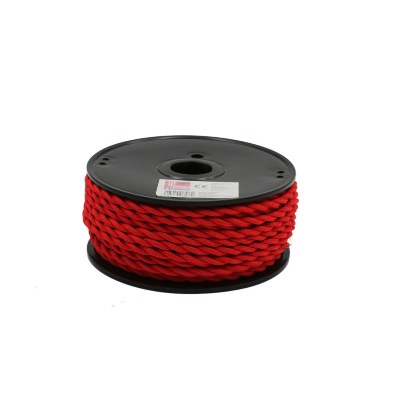 ΚΑΛΩΔΙΟ ΚΟΡΔΟΝΙ ΣΤΡΙΦΤΟ ΔΙΑΚΟΣΜΗΤΙΚΟ 2x0.50mm² 30M ΚΟΚΚΙΝΟ