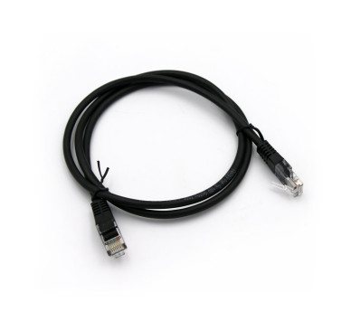 ΚΑΛΩΔΙΟ UTP Cat5e CCA 4x2x7*0.16mm 1m ECO ΜΑΥΡΟ