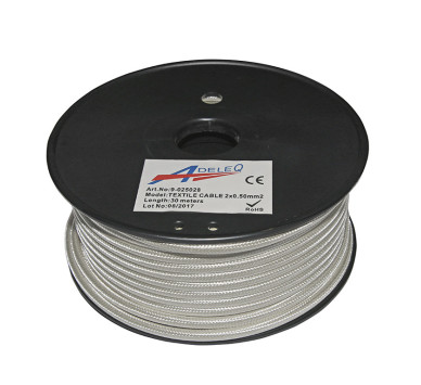 ΚΑΛΩΔΙΟ ΚΟΡΔΟΝΙ ΔΙΑΚΟΣΜΗΤΙΚΟ 2x0.50mm² 30M ΛΕΥΚΟ ΠΕΡΛΕ
