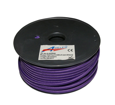 ΚΑΛΩΔΙΟ ΚΟΡΔΟΝΙ ΔΙΑΚΟΣΜΗΤΙΚΟ 2x0.50mm² 30M ΛΙΛΑ