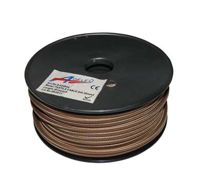ΚΑΛΩΔΙΟ ΚΟΡΔΟΝΙ ΔΙΑΚΟΣΜΗΤΙΚΟ 2x0.50mm² 30M ΜΠΕΖ-ΚΑΦΕ