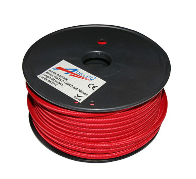 ΚΑΛΩΔΙΟ ΚΟΡΔΟΝΙ ΔΙΑΚΟΣΜΗΤΙΚΟ 2x0.50mm² 30M ΚΟΚΚΙΝΟ