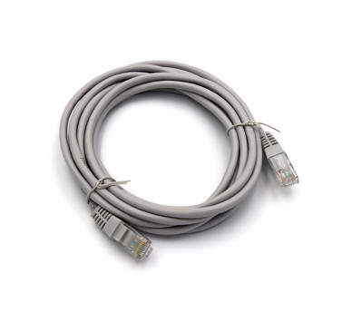 ΚΑΛΩΔΙΟ UTP Cat5e ΧΑΛΚΟΥ(CU) 4x2x7*0.16mm 3m PRO ΓΚΡΙ