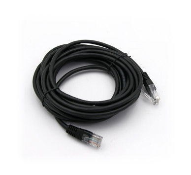 ΚΑΛΩΔΙΟ UTP Cat5e ΧΑΛΚΟΥ(CU) 4x2x7*0.16mm 5m PRO ΜΑΥΡΟ