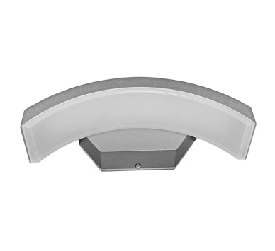 LED ΑΠΛΙΚΑ ΑΛΟΥΜΙΝΙΟΥ ΚΑΜΠΥΛΗ ΠΡΟΣ ΚΑΤΩ 10W 4000K ΓΚΡΙ