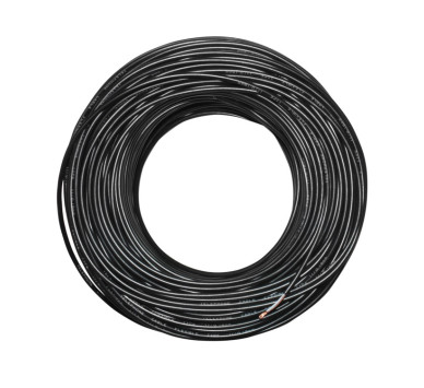 ΚΑΛΩΔΙΟ ΣΥΝΑΓΕΡΜΟΥ ΧΩΡΙΣ ΘΩΡΑΚΙΣΗ 2x0.22mm ΠΟΛΥΚΛΩΝΟ ΜΑΥΡΟ