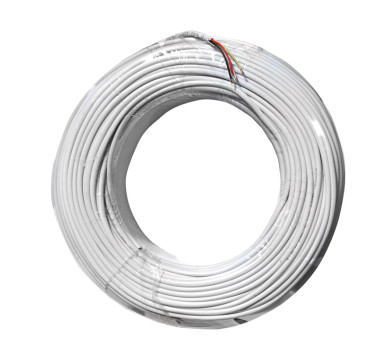 ΚΑΛΩΔΙΟ ΣΥΝΑΓΕΡΜΟΥ ΧΩΡΙΣ ΘΩΡΑΚΙΣΗ 4x0.30mm ΠΟΛΥΚΛΩΝΟ ΛΕΥΚΟ