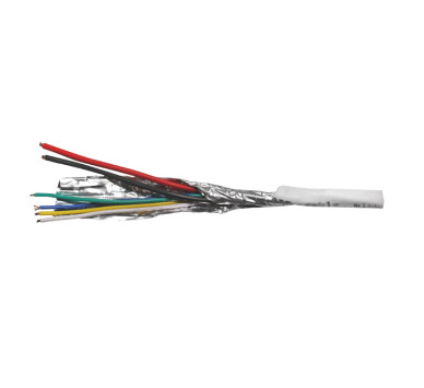 ΚΑΛΩΔΙΟ ΣΥΝΑΓΕΡΜΟΥ ΜΕ ΘΩΡΑΚΙΣΗ 4x0.30+2x0.50mm ΠΟΛΥΚΛΩΝΟ ΛEYKO