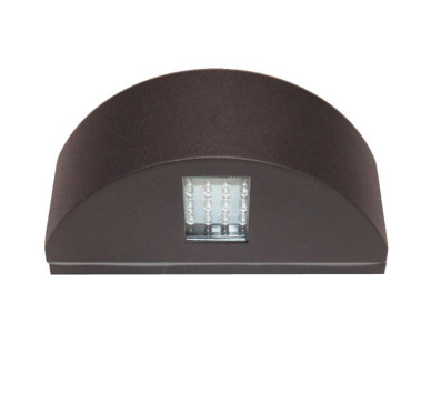 ΦΩΤ.LED ΜΟΝΟ ΗΜΙΚΥΚΛΙΟ ΕΠΙΤΟΙΧΟ ΑΛΟΥΜ. 1.6W ΘΕΡΜΟ ΣΚΟΥΡΙΑ