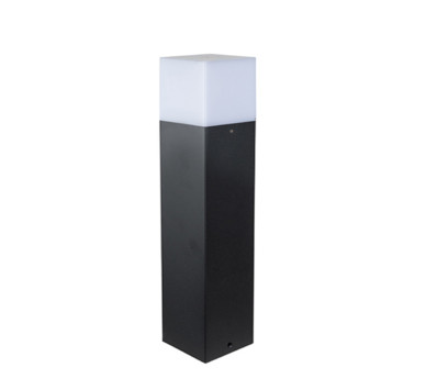 ΚΟΛΩΝΑ ΑΛΟΥΜΙΝΙΟΥ ΤΕΤΡΑΓΩΝΗ D80X80mm h25cm ΝΤΟΥΙ Ε27 ΓΡΑΦΙΤΗΣ