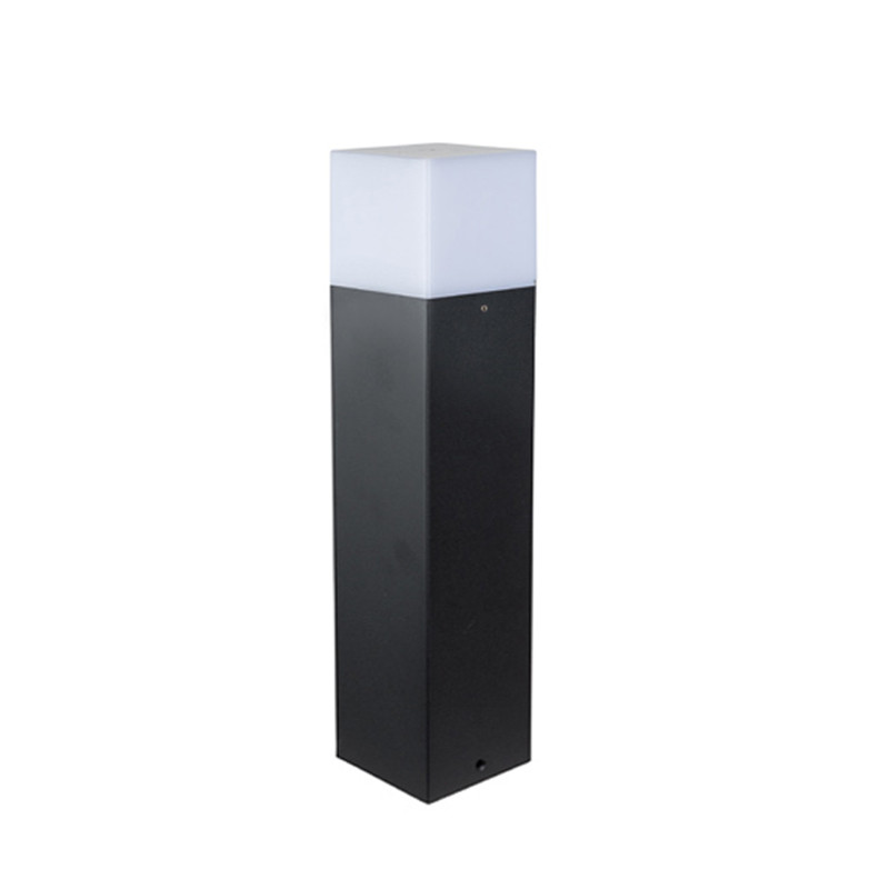 ΚΟΛΩΝΑ ΑΛΟΥΜΙΝΙΟΥ ΤΕΤΡΑΓΩΝΗ D80X80mm h25cm ΝΤΟΥΙ Ε27 ΓΡΑΦΙΤΗΣ