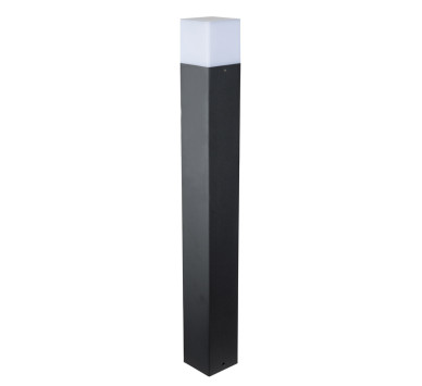 ΚΟΛΩΝΑ ΑΛΟΥΜΙΝΙΟΥ ΤΕΤΡΑΓΩΝΗ D80X80mm h65cm ΝΤΟΥΙ Ε27 ΓΡΑΦΙΤΗΣ