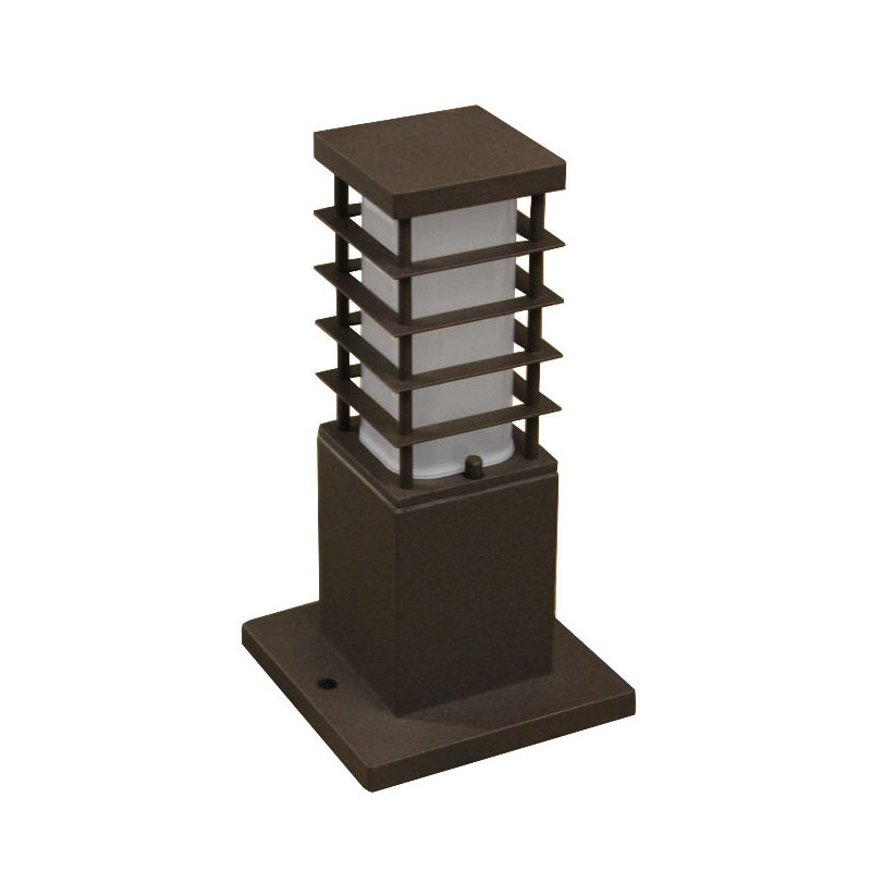ΚΟΛΩΝΑ ΑΛΟΥΜΙΝΙΟΥ ΤΕΤΡΑΓΩΝΗ ΜΕ ΣΚΙΑΣ D70X70 h23cm ΝΤΟΥΙ Ε27 ΣΚΟΥΡΙΑ