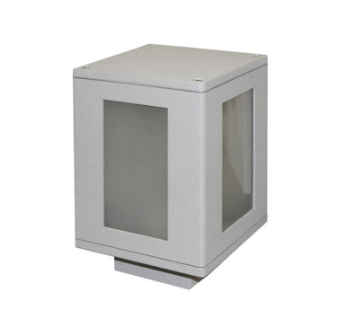 ΦΩΤΙΣΤΙΚΟ ΑΛΟΥΜΙΝΙΟΥ ΤΕΤΡΑΓΩΝΟ D15x15cm h:22cm Ε27 ΓΚΡΙ