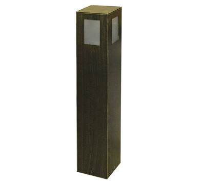 ΚΟΛΩΝΑ ΑΛΟΥΜΙΝΙΟΥ ΤΕΤΡΑΓΩΝΗ D15x15cm h:90cm Ε27 ΡΟΥΣΤΙΚ