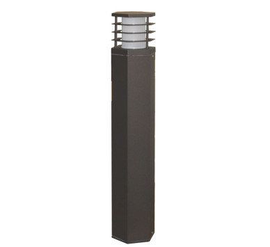 ΚΟΛΩΝΑ ΑΛΟΥΜΙΝΙΟΥ ΕΞΑΓΩΝΗ ΜΕ ΣΚΙΑΣ D70X70 h65cm ΝΤΟΥΙ Ε27 ΣΚΟΥΡΙΑ