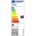 LED ΑΠΛΙΚΑ PC ΕΜΜΕΣΟΥ ΦΩΤΙΣΜΟΥ ΤΕΤΡΑΓΩΝΗ 8W 3000Κ IP65 ΓΡΑΦΙΤΗΣ