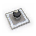 LED ΑΠΛΙΚΑ PC ΕΜΜΕΣΟΥ ΦΩΤΙΣΜΟΥ ΤΕΤΡΑΓΩΝΗ 8W 3000Κ IP65 ΓΚΡΙ