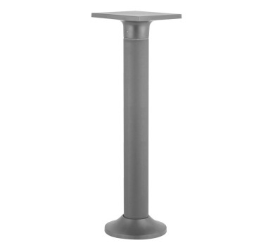 LED ΚΟΛΩΝΑ PC EΜΜΕΣΟΥ ΦΩΤΙΣΜΟΥ ΤΕΤΡΑΓΩΝΗ h70cm 8W 3000Κ IP54 ΓΚΡΙ