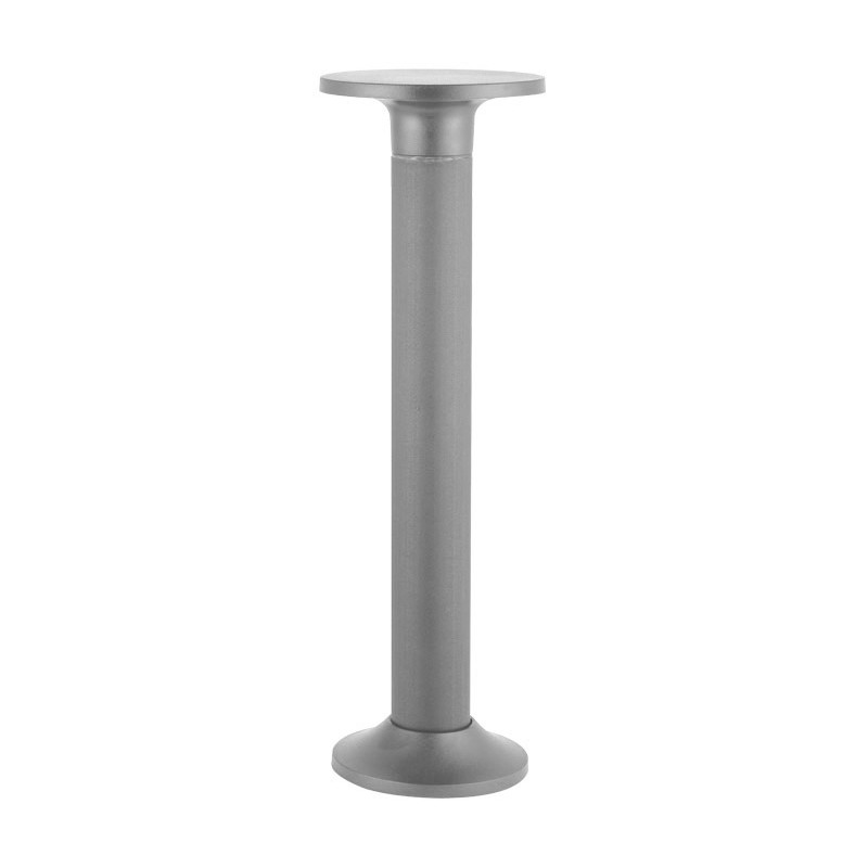 LED ΚΟΛΩΝΑ PC ΕΜΜΕΣΟΥ ΦΩΤΙΣΜΟΥ ΣΤΡΟΓΓΥΛ. h70cm 8W 3000Κ IP54 ΓΚΡΙ