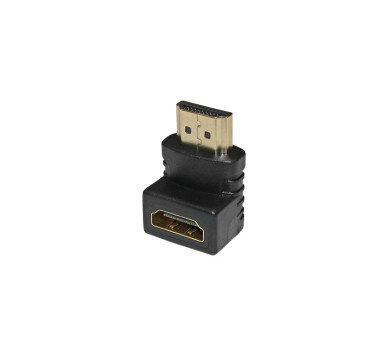 ΑΝΤΑΠΤΟΡΑΣ HDMI ΓΩΝΙΑΚΟΣ 90° ΘΗΛΥΚΟ-ΑΡΣΕΝΙΚΟ ΜΑΥΡΟΣ