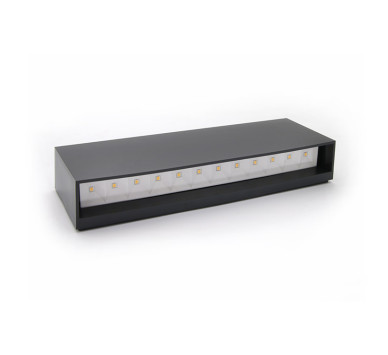 LED ΦΩΤΙΣΤΙΚΟ PC ΟΡΘΟΓΩΝΙΟ ΜΟΝΗΣ ΚΑΤΕΥΘΥΝΣ.6W 3000Κ IP65 ΓΡΑΦΙΤΗΣ
