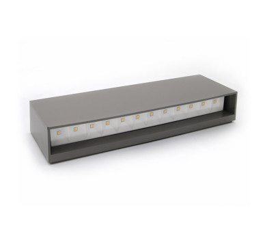 LED ΦΩΤΙΣΤΙΚΟ PC ΟΡΘΟΓΩΝΙΟ ΜΟΝΗΣ ΚΑΤΕΥΘΥΝΣΗΣ 6W 3000Κ IP65 ΓΚΡΙ
