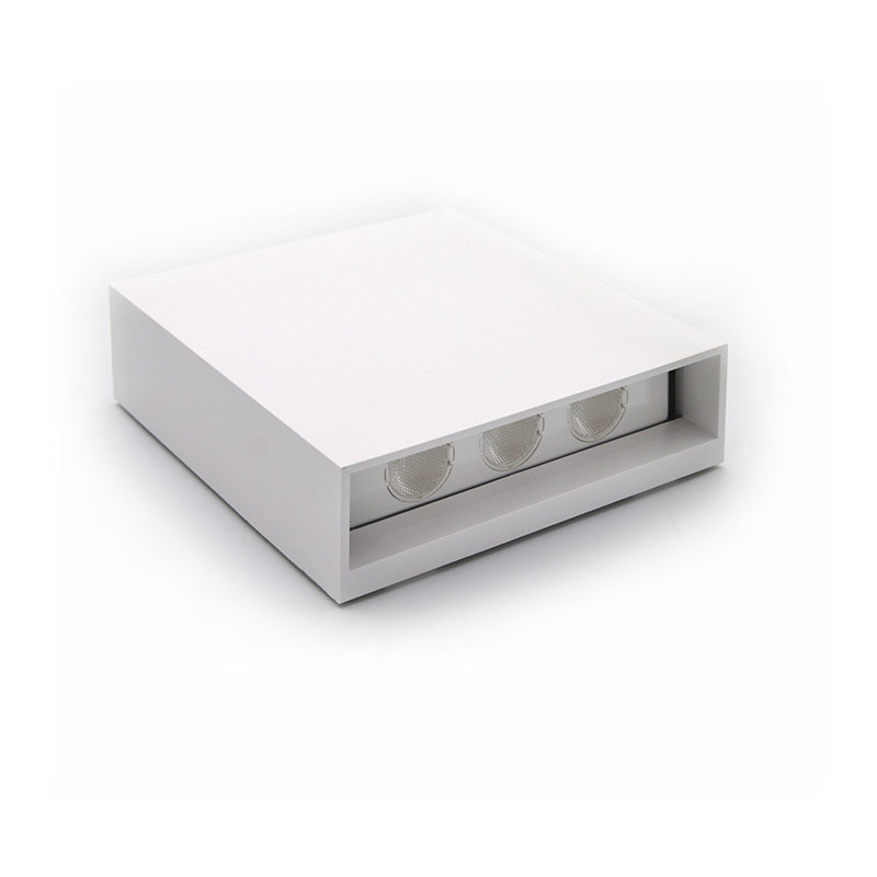 LED ΦΩΤΙΣΤΙΚΟ PC ΤΕΤΡΑΓΩΝΟ ΔΙΠΛΗΣ ΚΑΤΕΥΘΥΝΣΗΣ 6W 3000Κ IP65 ΛΕΥΚO