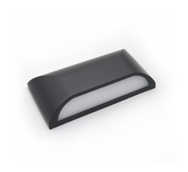 LED ΦΩΤΙΣΤΙΚΟ PC ΕΠΙΤΟΙΧ.ΟΒΑΛ ΜΟΝΗΣ ΚΑΤΕΥΘ.6W 3000Κ IP65 ΓΡΑΦΙΤΗΣ