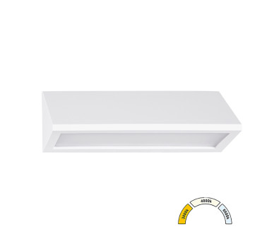 LED ΦΩΤΙΣΤΙΚΟ PC ΕΠΙΤΟΙΧΟ ΤΡΙΓΩΝΟ 8W CCT IP65 ΛΕΥΚΟ