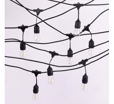 Garden Garland LED 10m +10 x G45 E27 1W 2700K