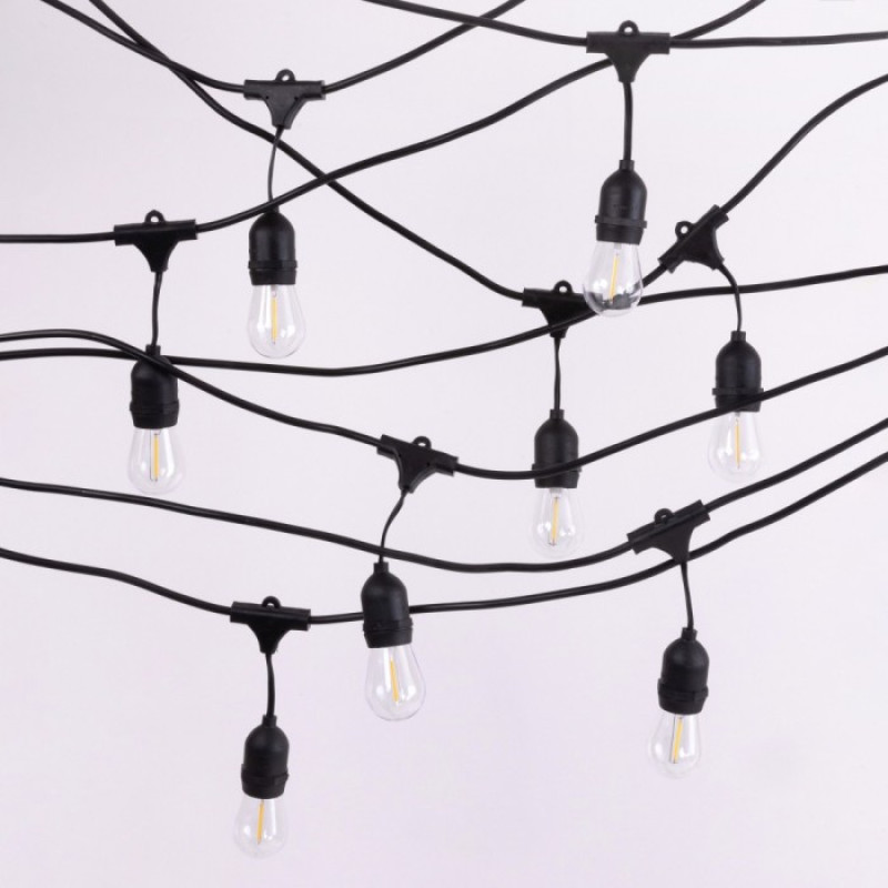 Garden Garland LED 10m +10 x G45 E27 1W 2700K
