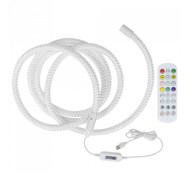 ΣΧΟΙΝΙ LED RGB - 5V - USB - CONTROL WITH MOB APP - ECOLIGHT (Pack 3m)