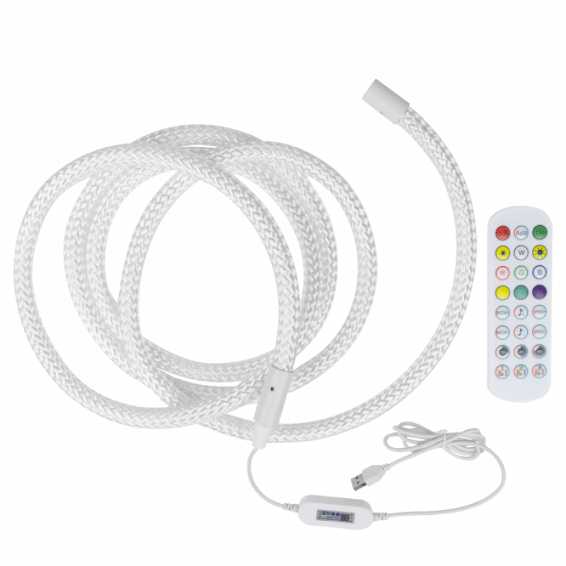 ΣΧΟΙΝΙ LED RGB - 5V - USB - CONTROL WITH MOB APP - ECOLIGHT (Pack 3m)