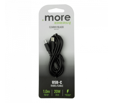 Καλώδιο USB-C μαύρο 1m