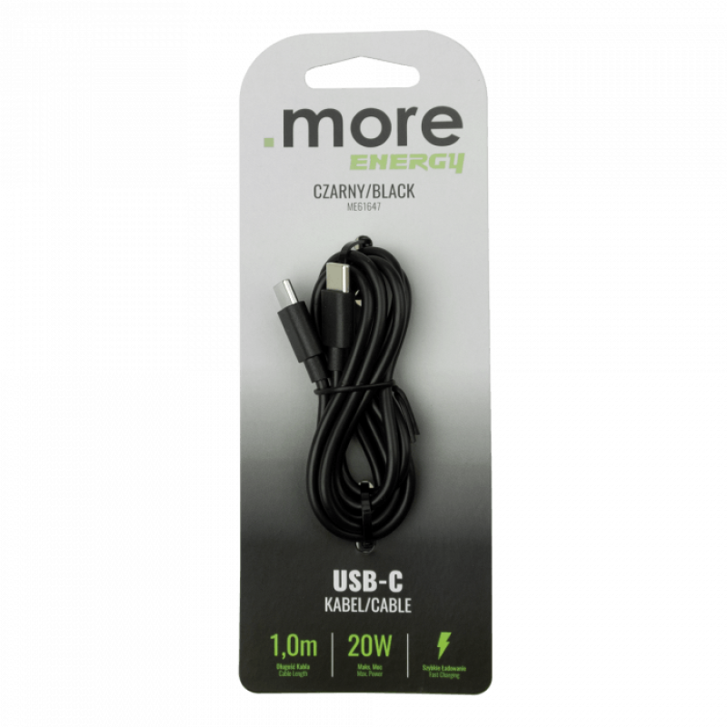 Καλώδιο USB-C μαύρο 1m