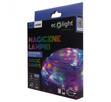 Μαγικά Φωτάκια LED RGB 10m με 200 LED & 1 Εκατομμύριο Χρώματα – USB 5V - CONTROL WITH MOB APP - BLUETOOTH