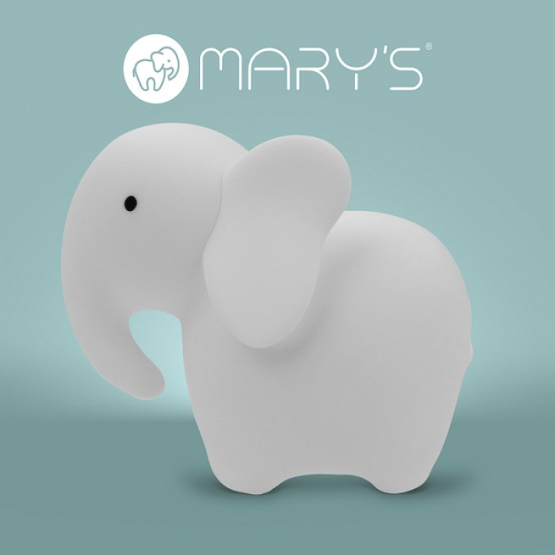 MARY'S ΦΩΤΑΚΙ ΝΥΚΤΟΣ LED ΛΕΥΚΟΣ ΕΛΕΦΑΝΤΑΣ RGB ΜΕ ΤΗΛΕΧΕΙΡΙΣΤΗΡΙΟ