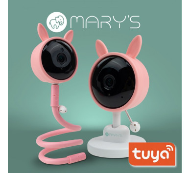 MARY'S ΗΛΕΚΤΡΟΝΙΚΟ ΜΟΝΙΤΟΡ ΜΩΡΟΥ ΛΑΓΟΥΔΑΚΙ ΡΟΖ WIFI TUYA