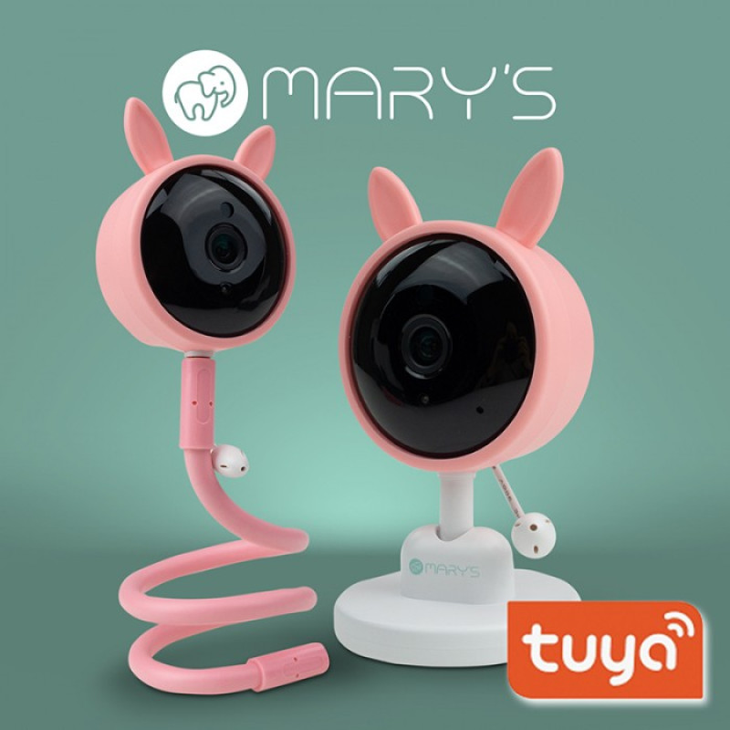 MARY'S ΗΛΕΚΤΡΟΝΙΚΟ ΜΟΝΙΤΟΡ ΜΩΡΟΥ ΛΑΓΟΥΔΑΚΙ ΡΟΖ WIFI TUYA