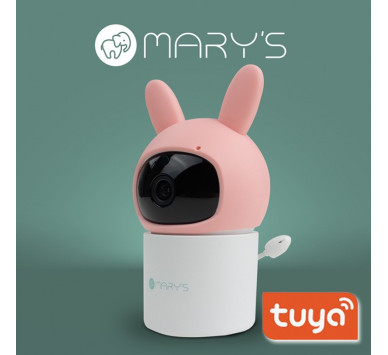 MARY'S ΠΕΡΙΣΤΡΕΦΟΜΕΝΟ ΗΛΕΚΤΡΟΝΙΚΟ ΜΟΝΙΤΟΡ ΜΩΡΟΥ ΛΑΓΟΥΔΑΚΙ ΡΟΖ WIFI TUYA